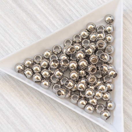 Намистини під сталь (5 мм) 5 шт (нержавійка)