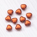 Чеські намистини сердечка 6 мм (00030) 10 шт