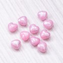 Чеські намистини сердечка 6 мм (94400) 10 шт