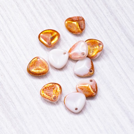 Чеські намистини пелюстки (14295) 10 шт