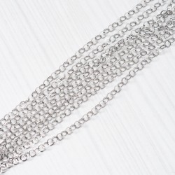 Ланцюжок тоненький з круглими ланками (нержавійка , 4х4 мм, під сталь)