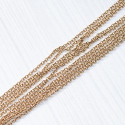 Ланцюжок  тоненький (нержавійка , 3х2 мм, під золото)
