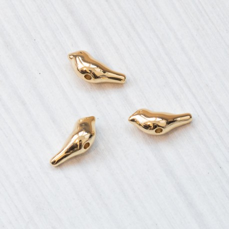 Намистина у вигляді пташки (золото) покриття 14К