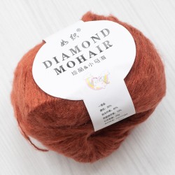 Пряжа Diamond Moher, світло-коричневий