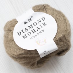 Пряжа Diamond Moher, сіро-коричневий