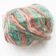 Пряжа Diamond Moher меланж, бірюзово-рожево-коричневий