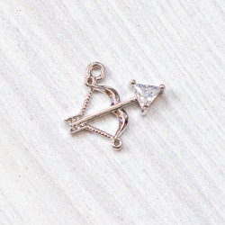 Підвіска у вигляді стріли амура (сталь) покриття 14 К