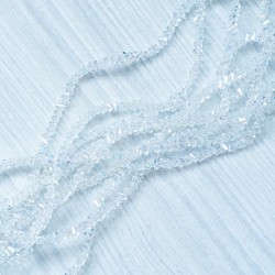 Намистини скляні у вигляді пірамідки (4 мм) прозорі