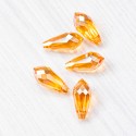 Намистини краплі (8х17 мм), 5 шт, золотисті