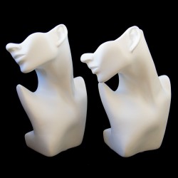 KIT-098 Голова для кольє та сережок (біла)