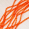 Намистини скляні витягнутий трикутник (4х8 мм) оранжевий