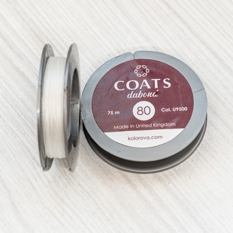 Нитки Coats Dabond (біла, №80)