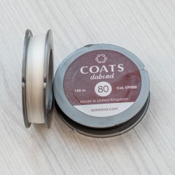 Нитки Coast Dabond (біла, №80) 150 м