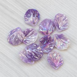 Пелюстки акрилові (18х15 мм) 10 шт, фіолетовий