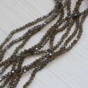 Намистини в низці (сірувато-зеленуваті) (конуси, 4 мм)