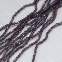 Намистини в низці (фіолетовий, злегка АВ) (конуси, 4 мм)