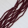 Намистини в низці (бордовий) (конуси, 4 мм)