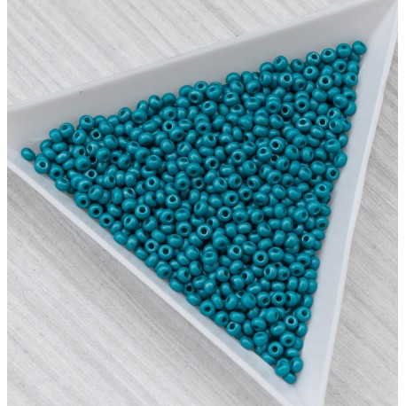 10 - 22018 Бісер чеський, бірюзовий перлинний