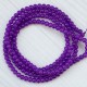 Намистини в низці (гладкі, 6 мм, фіолетові)