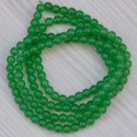 Намистини в низці (гладкі, 6 мм, зелені)