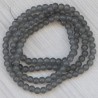 Намистини в низці (гладкі, 6 мм, темно-сірий)