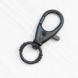 Застібка, карабін для брелка/сумки (чорний)
