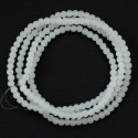 Намистини в низці (гладкі, 10 мм, білі)