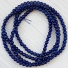 Намистини в низці (гладкі, 10 мм, сині)