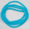 Намистини в низці (гладкі, 10 мм, блакитні)