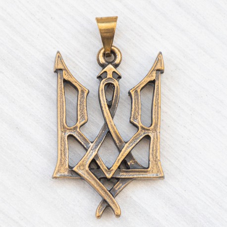 Підвіска Тризуб велика, двобічна