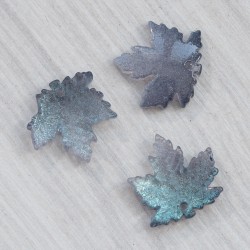 Листочок акриловий  (16х16 мм) сірий