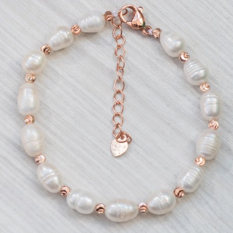 Браслет із натуральних перлин