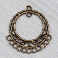 Підвіска-конектор подвійне коло (37х35 мм)