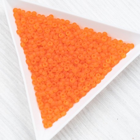 10 - 90030m Бісер чеський, помаранчевий, матовий