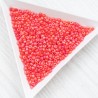 10 - 91050m Бісер чеський, червоний райдужний, матовий