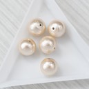 Намистина, бавовняні перли (Японія) 10 мм, молочні